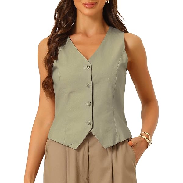 トップス Satin chic vest heipeiwa Women's Satin Silky Textured Vest Button Down